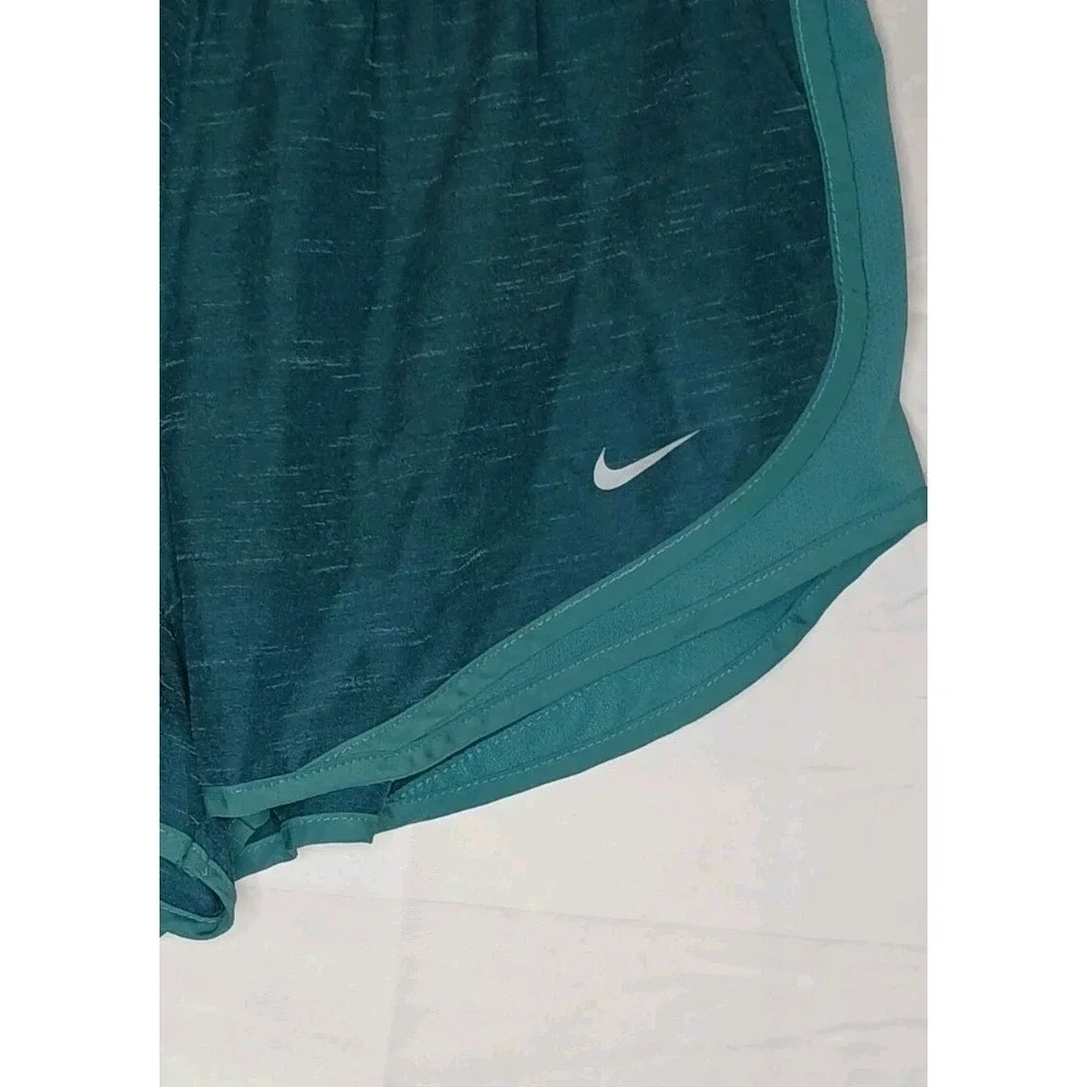 Nike Running Shorts Women's Size Large DARK BLUE  and TURQUOISE Lined